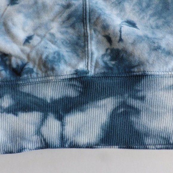 Athleta Tie-Dyed Cotton Crewneck Sweatshirt/ Blue & White/ Size MED - Picture 6 of 8